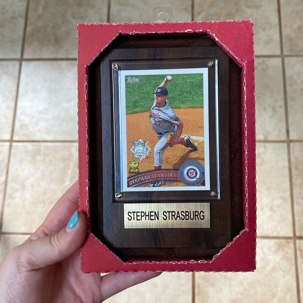 Washington Nationals player plaque, Stephen Strasburg #37